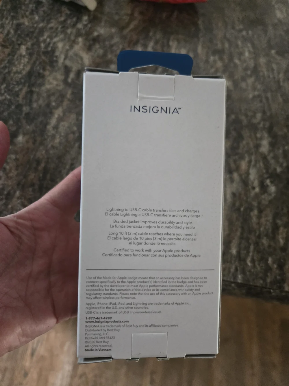 Brand NEW 10ft White Braided Lightning to USB-C Cable